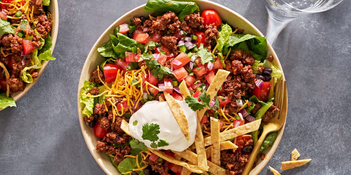 Homemade Taco Salad: Fresh Greens & Zesty Lime Vinaigrette